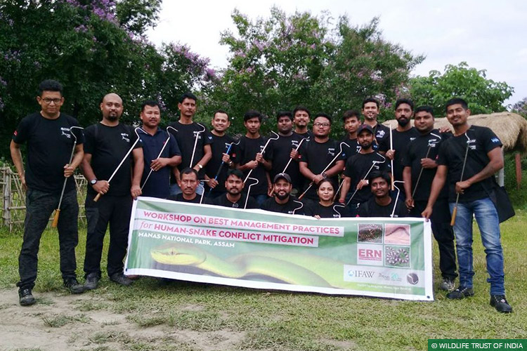 Assam, Manas National Park, Emergency Relief Network, Human Wildlife Conflict, Human Snake Conflict, Training Workshops