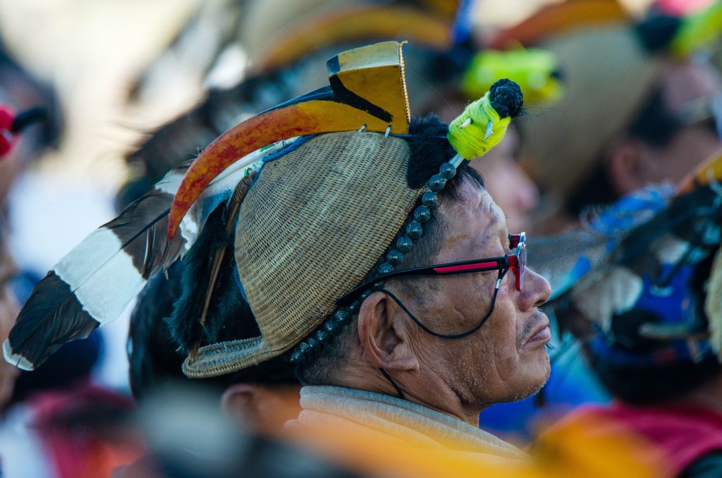 A Gaon Budha (Village Elder) at Pakke Paga Hornbill Festival 2023